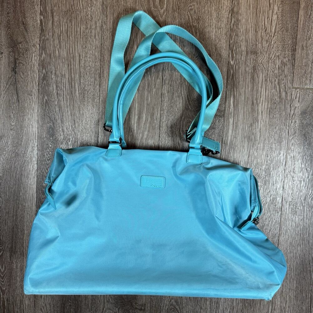 Lipault Lady Plume 18" Weekend Satchel Aqua Blue